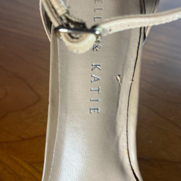Kelly & Katie beige strappy kitten heels size 6 - Picture 7 of 9